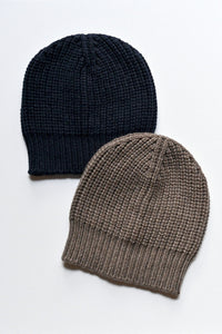 Heavy Beanie Cashmere Black / Taupe