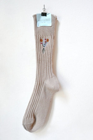 Flower Bouquet Long Sock