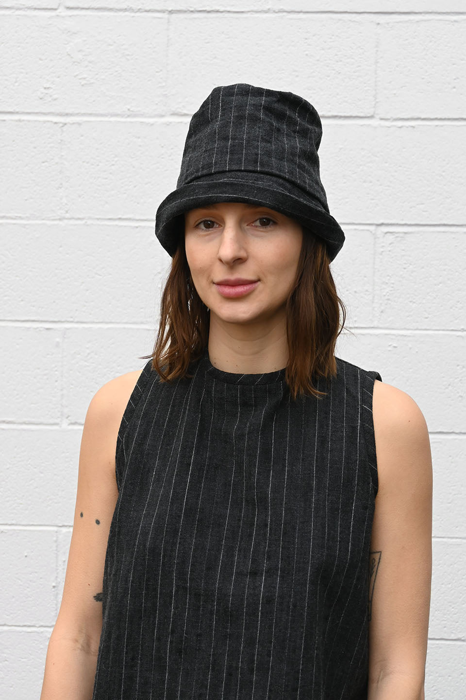 Pinstripe Bucket Hat