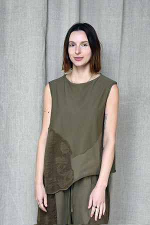 Lo Striatro Vest Khaki