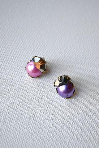 Tiny Mismatched Purple/Pink Studs