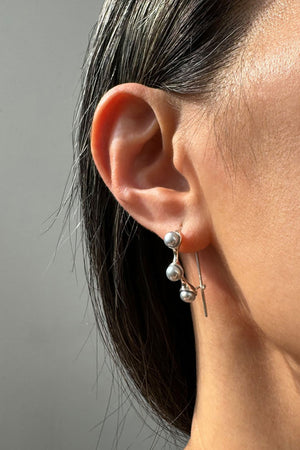 Syan Hoop Earrings Pearl