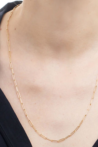 Flat Link Chain Necklace