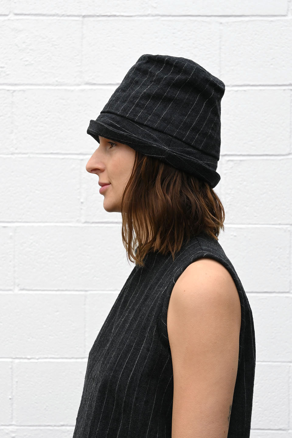 Pinstripe Bucket Hat