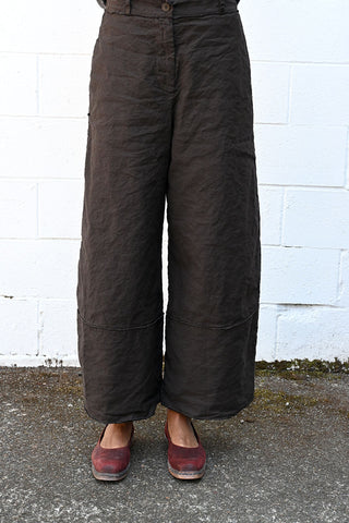 Wrinkled Dar Brown Pants