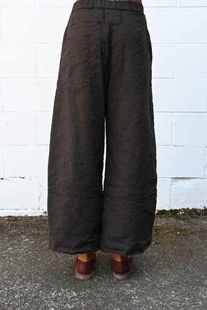 Wrinkled Dar Brown Pants