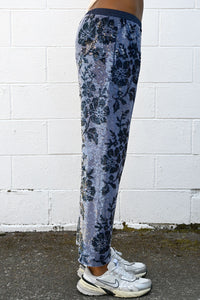 Sequin Lace Trousers Navy