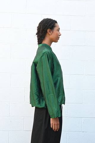 Green Silk Shirt