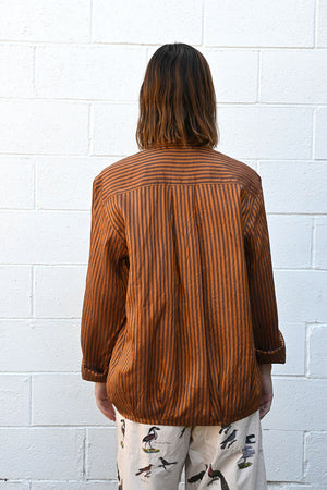 Brown Stripe Shirt