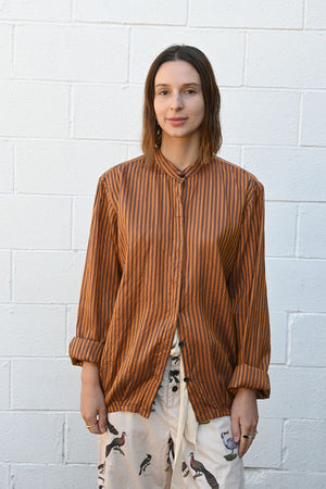 Brown Stripe Shirt