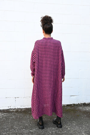 Gingham Shirt Dress