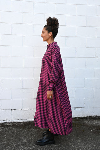 Gingham Shirt Dress