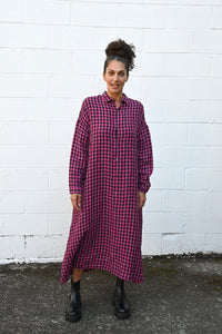 Gingham Shirt Dress