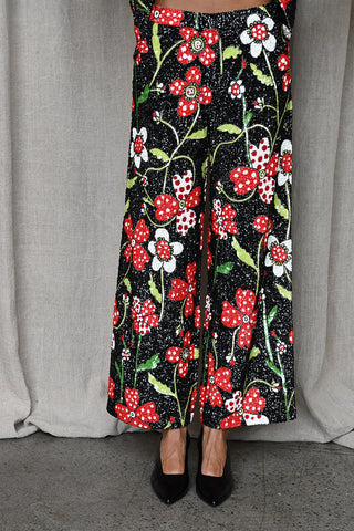 Mod Sequin Floral Pants