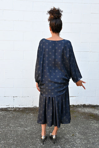 Silk Polka Dot Tunic