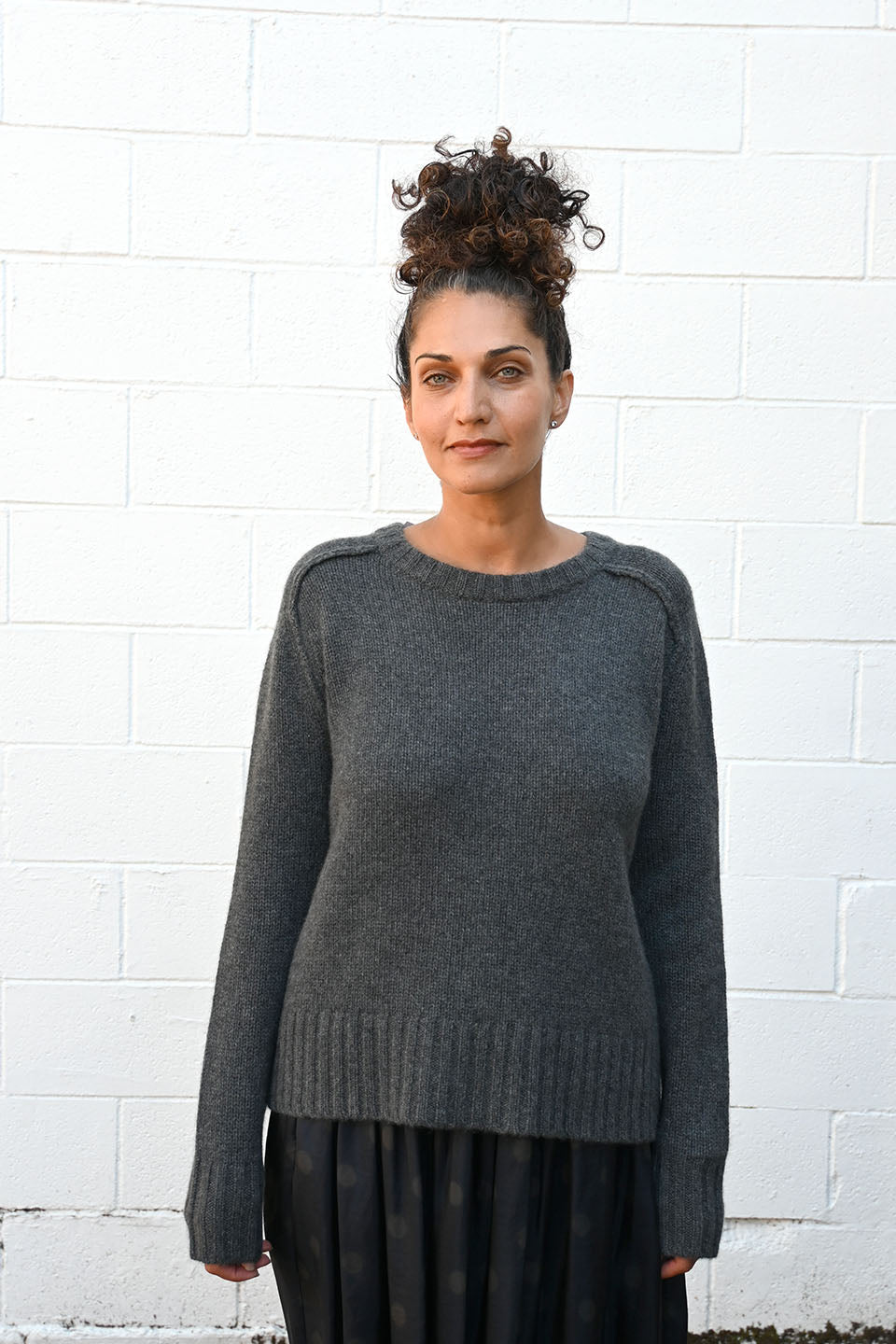 Cashmere Charcoal Pullover