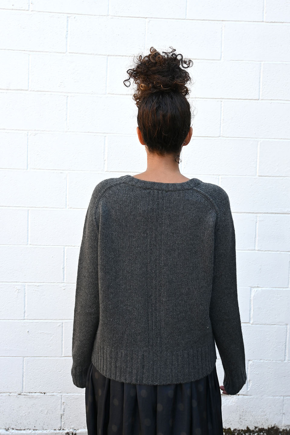 Cashmere Charcoal Pullover