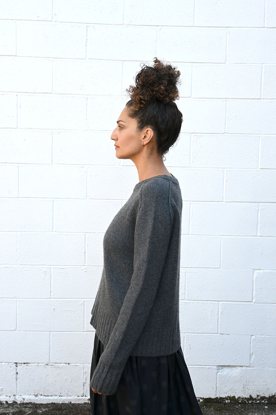 Cashmere Charcoal Pullover