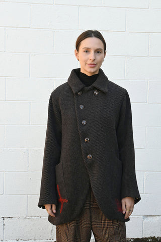 Wool Jacket with Stitch detail