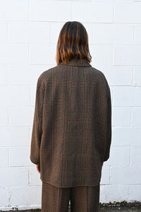 Silk Tweed Shirt Jacket