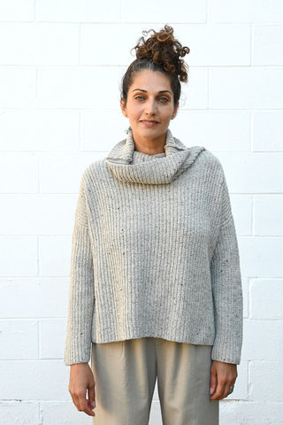 Knitted High Neck Pullover