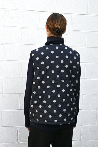 Silk Polka Dot Vest