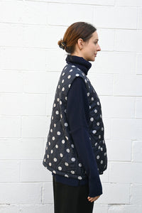 Silk Polka Dot Vest