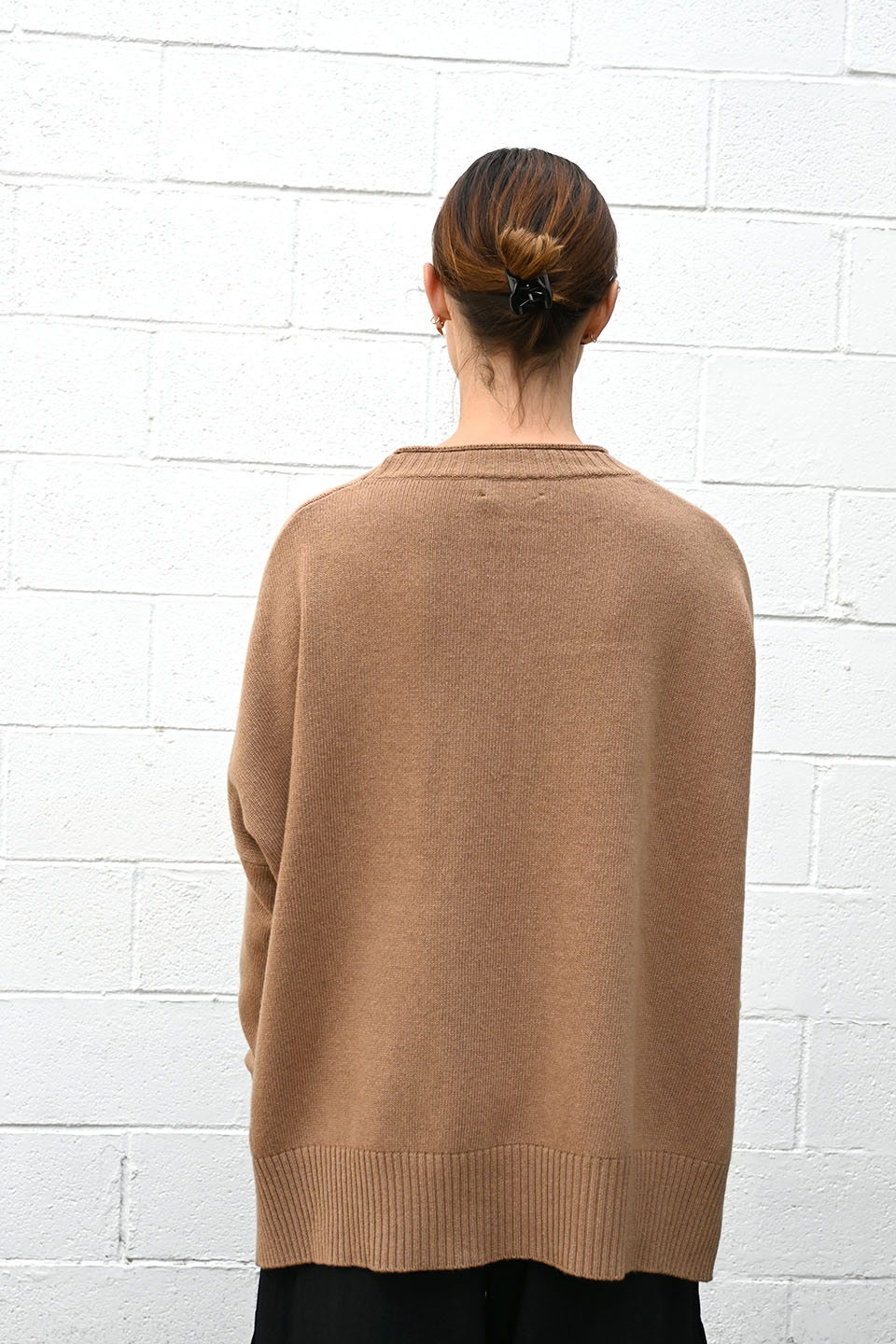 Wide Camel Pullover