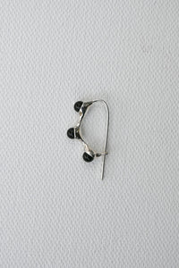 Syan Hoop Earrings Black Onyx