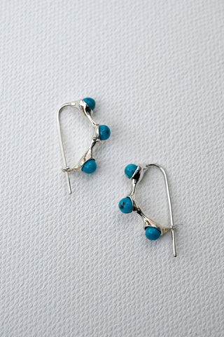 Syan Hoop Earrings Turquoise