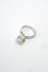 Fret Ring Silver (Moonstone 2 Colors)