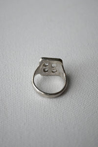 Silver 4 Diamond Ring