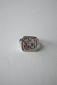 Silver Spinel Ring