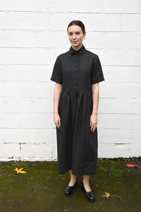 Black Linen Dress