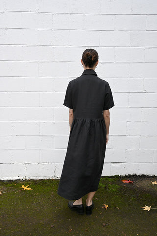 Black Linen Dress