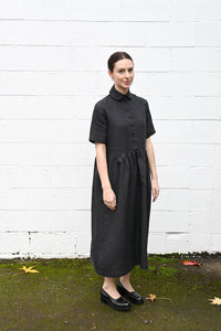 Black Linen Dress