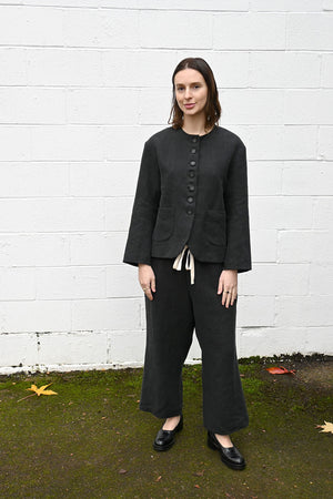 Black Linen Jacket