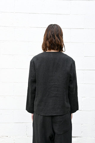 Black Linen Jacket