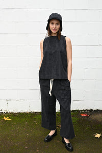 Wide Pinstripe Pants