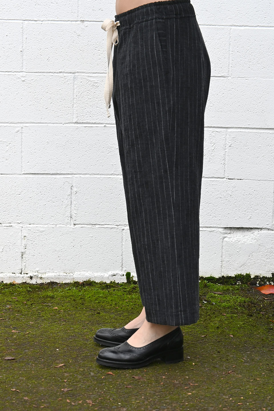 Wide Pinstripe Pants