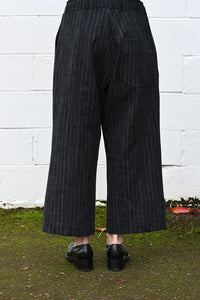 Wide Pinstripe Pants