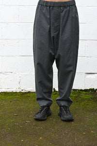 Brushed Wool Tapered Pants