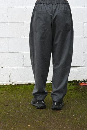 Brushed Wool Tapered Pants