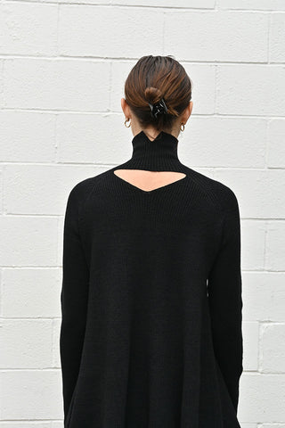 Flared Bonnie Knit Black