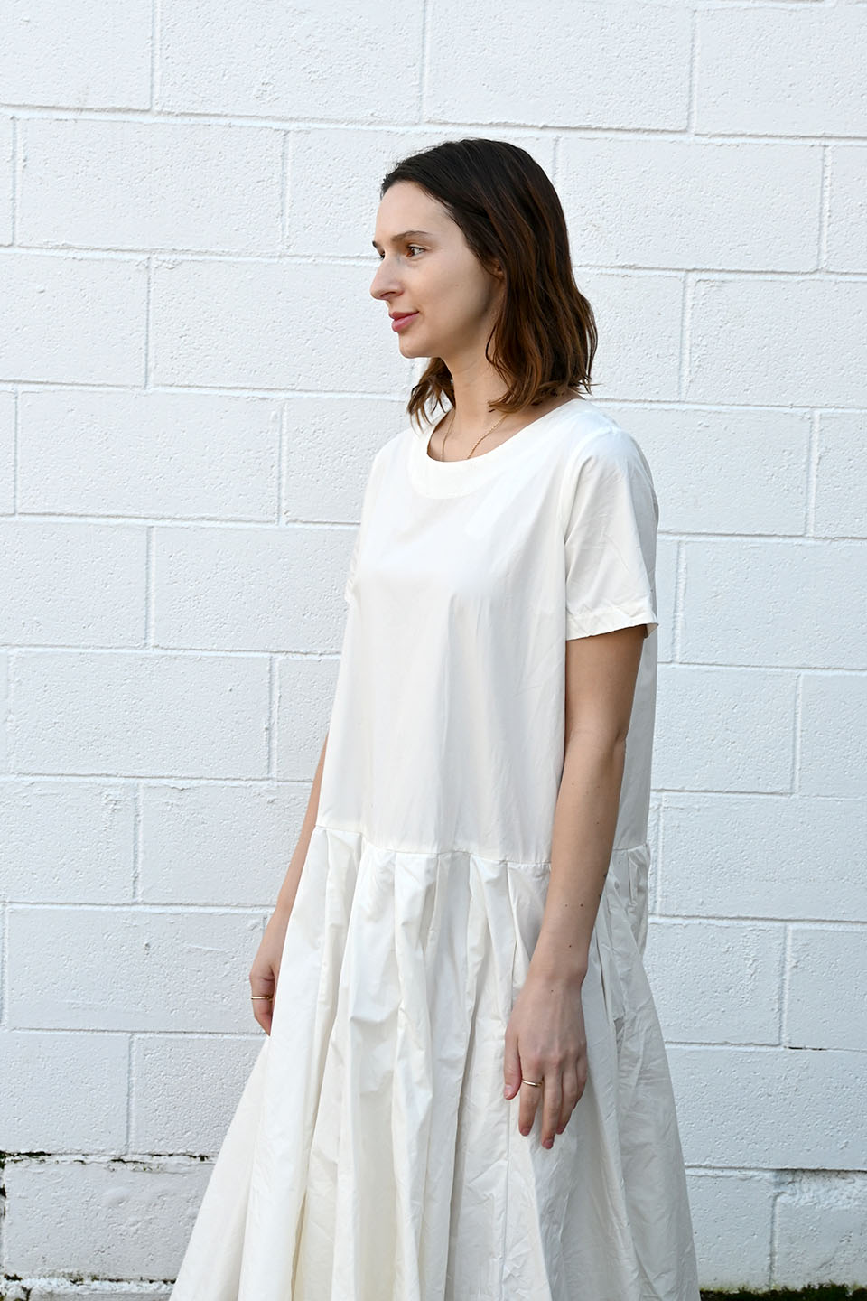 Ln Soft Cotton White Dress