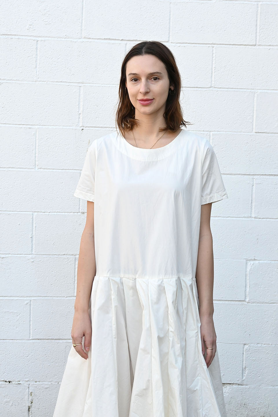 Ln Soft Cotton White Dress