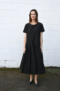 Ln Soft Cotton Black Dress