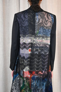 Back Lace Dress Coat