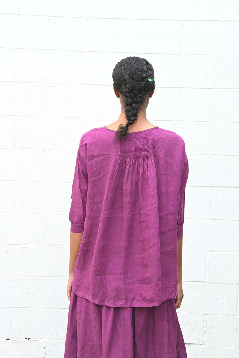 Linen Tunic Bougainvillea