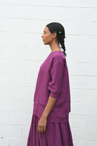 Linen Tunic Bougainvillea